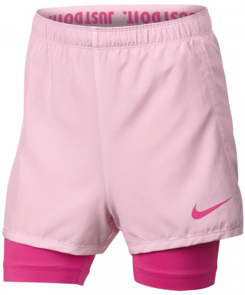  Nike Dry 2in1 Short Girls - pink foam/laser fuchsia/laser fuchsia