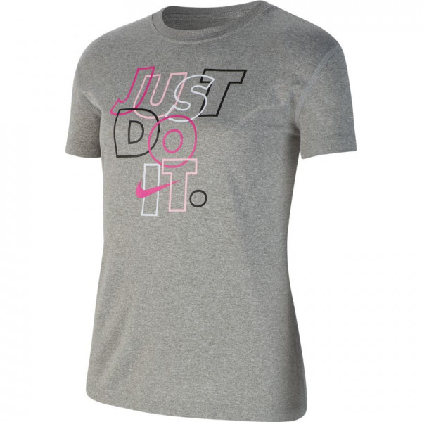  Nike NSW Tee Scoop BSC Just Do It G - carbon heather