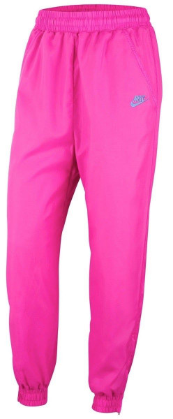 Damen Tennishose Nike Court Tennis Pant NY - pink foil/hot lime/white/sapphire