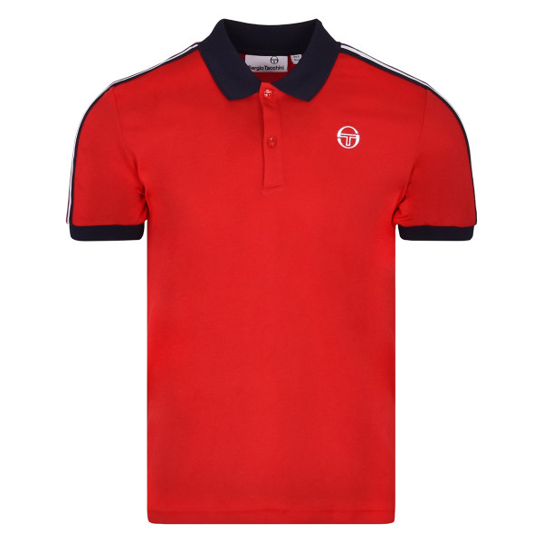 Tenisa polo krekls vīriešiem Sergio Tacchini Nabo Polo - red/navy