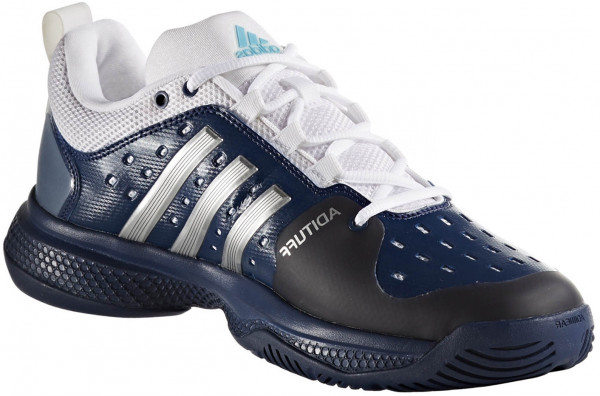 Adidas Barricade Classic Bounce mystery blue silver metallic ftwr white Tennis Zone Tennisgeschaft