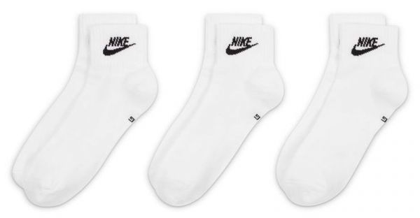 Tennisesokid  Nike Everyday Essential Ankle Socks 3P - white/black