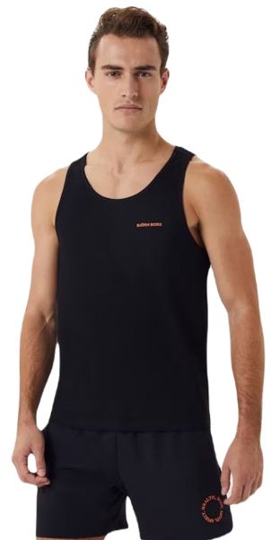 Herren Tennis-T-Shirt Björn Borg Gym Rib - Schwarz