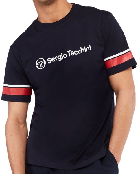 Camiseta para hombre Sergio Tacchini Abelia T-shirt - navy/red
