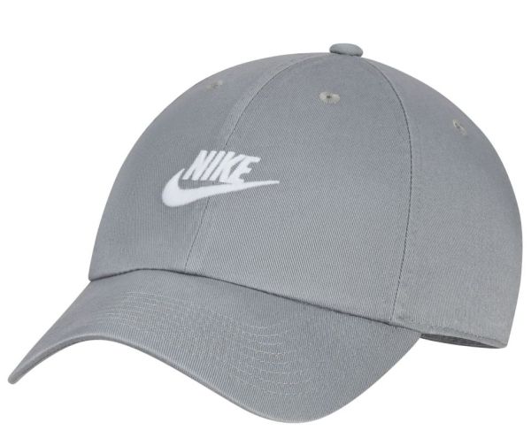 Tenisz sapka Nike Club Unstructured Futura Wash Cap - particle grey/black