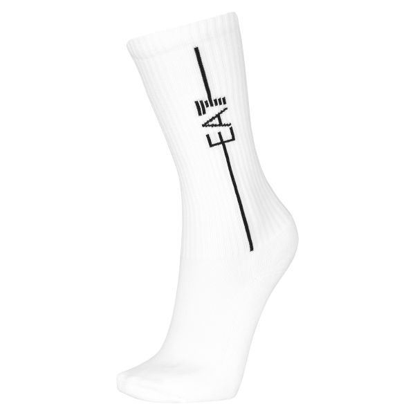 Čarape za tenis EA7 Train Socks Sponge 2P - white/white