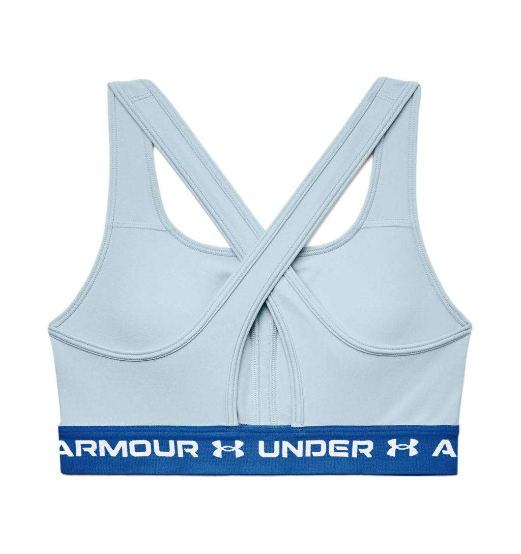 Women's bra Under Armour Crossback Mid Bra - breaker blue/victory blue, Tennis Zone