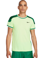 Men's T-shirt Nike Court Slam Dri-Fit Tennis Top - barely volt/malachite/barely volt/black