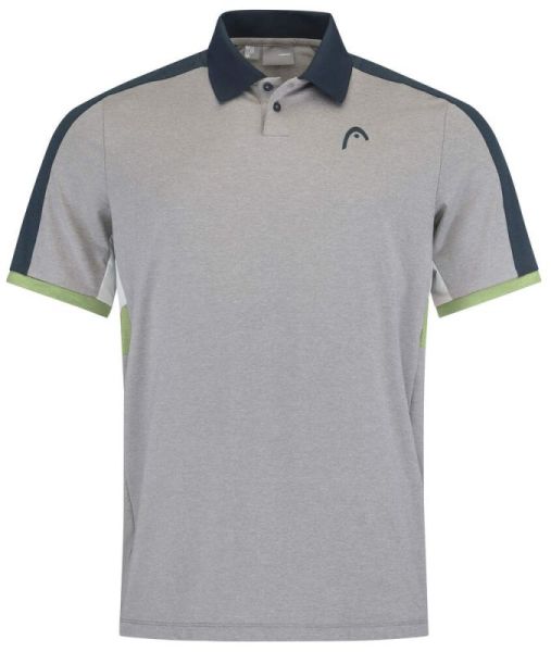 Męskie polo tenisowe Head Padel Tech Polo Shirt - light green
