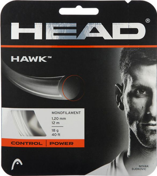 Χορδή τένις Head HAWK (12 m) - white