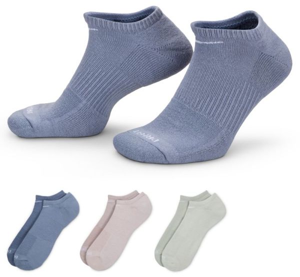Chaussettes de tennis Nike Everyday Plus Cushion Training No-Show Socks 3P - Multicolore