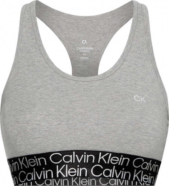 Stanik Calvin Klein Low Support Sports Bra - heather grey