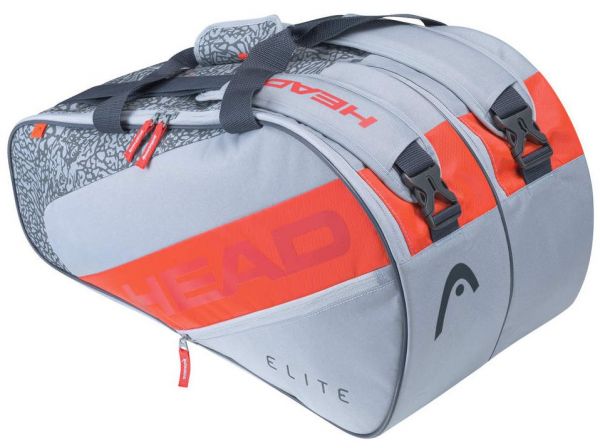 Padelio krepšys Head Elite Padel Supercombi - grey/orange