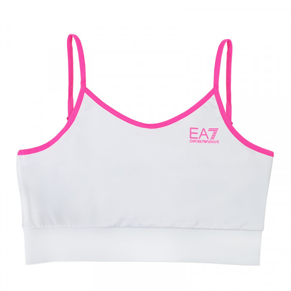 Melltartók EA7 Woman Jersey Sport Bra - white