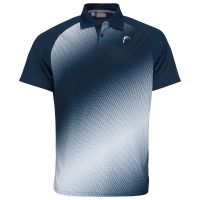 Tenisa polo krekls vīriešiem Head Performance Polo Shirt M - dark blue/print perf