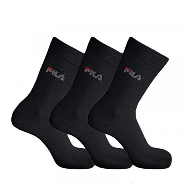Čarape za tenis Fila Lifestyle socks Unisex 3P - black
