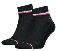 Ponožky Tommy Hilfiger Men Iconic Quarter 2P - black