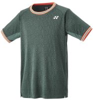 Herren Tennis-T-Shirt Yonex RG Crew Neck T-Shirt - olive