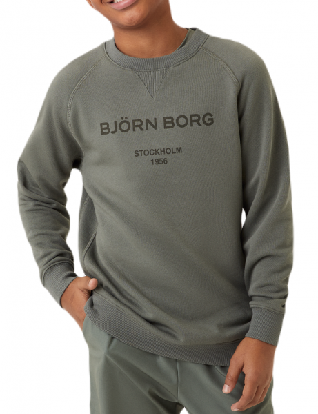 Felpa per ragazzi Björn Borg Borg Crew - castor grey