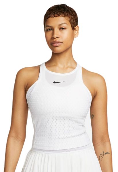 Női tenisz top Nike Court Dri-Fit Slam Tennis Tank Top - white/black