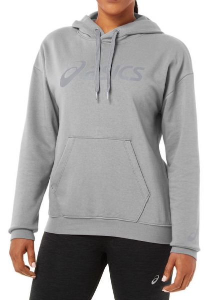 Damen Tennissweatshirt Asics Big Asics OTH Hoodie W - glacier grey/piedmont grey