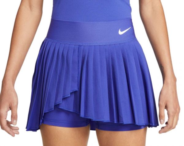 Tenisa svārki sievietēm Nike Court Dri-Fit Advantage Pleated Tennis Skirt - lapis/white