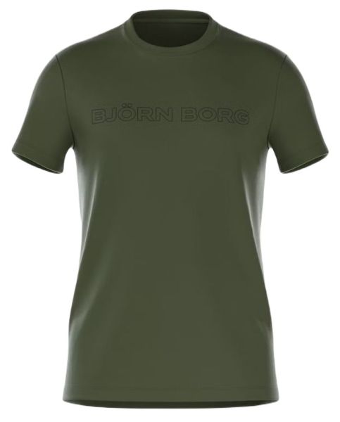 Herren Tennis-T-Shirt Björn Borg Essential 3 - Grün