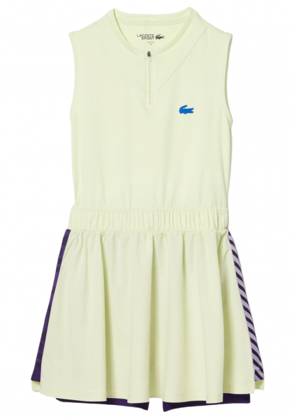 Lacoste Sport Built-In Shorty Tennis Dress - yellow/purple