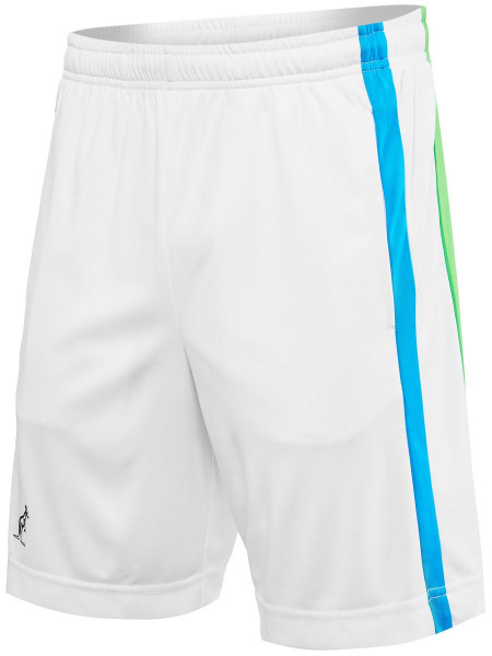 Férfi tenisz rövidnadrág Australian Side Inserts Ace Shorts - white/green/blue