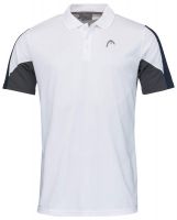 Pánske polokošele Head Club 22 Tech Polo Shirt M - white/dark blue