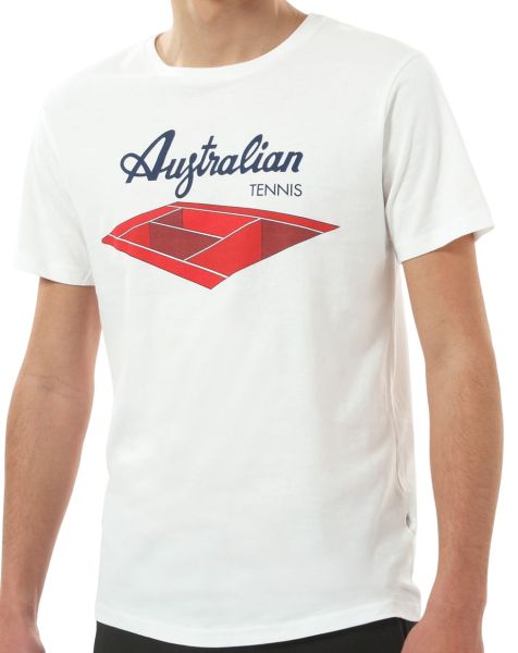 Férfi póló Australian Jersey T-Shirt with Print - bianco