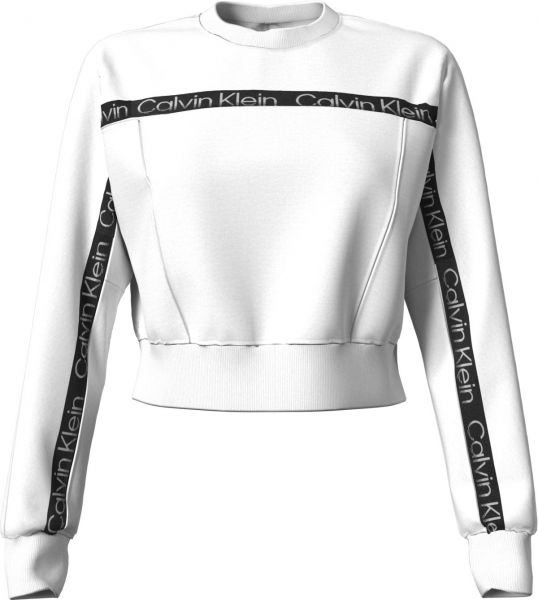 Sweat de tennis pour femmes Calvin Klein PW Pullover - bright white