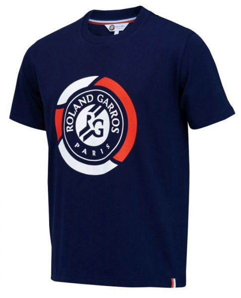 Fiú póló Roland Garros Tee Shirt Big Logo K - marine