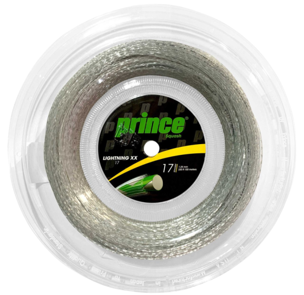 Cordaje de squash Prince Lightning XX (100m) - silver - Plateado