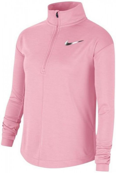  Nike Run Long Sleeve Half Zip Top - pink/reflective silver