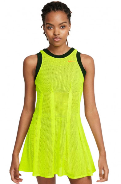  Nike Court Naomi Osaka Dri-Fit Dress NY W - lemon venom/bright crimson