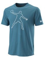 Camiseta para hombre Wilson Bela tech Tee II M - blue coral