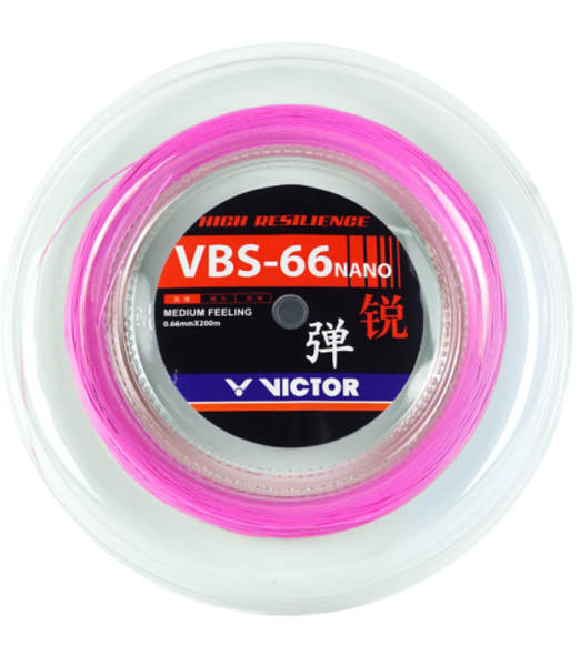 Badminton-Besaitung Victor VBS-66 Nano (200 m) - pink
