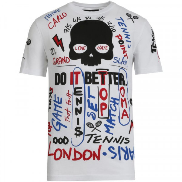 T-shirt pour hommes Hydrogen Graffiti Tee Man - white/red