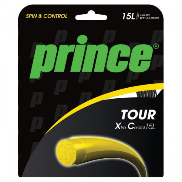 Tennis-Saiten Prince Tour Xtra Control (12,2 m) - black