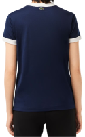 Дамска тениска Lacoste Slim Fit Cotton Tennis T-Shirt - navy blue/white Дамска тениска Lacoste Slim Fit Cotton Tennis T-Shirt - navy blue/white