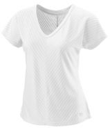 Marškinėliai moterims Wilson Training V-Neck II - white