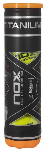 Padel tenisa bumbiņas NOX Pro Titanium 4B