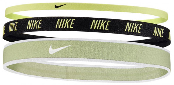 Cinta para el pelo Nike Mixed Width Headbands 3P - lime ice/black/lime ice