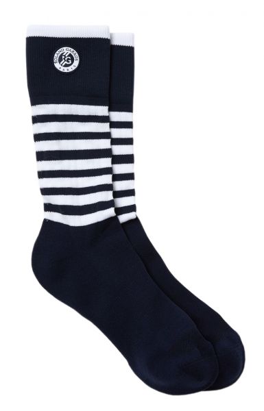 Чорапи Lacoste Men's SPORT Roland Garros Edition Striped Socks 1P - navy blue/white