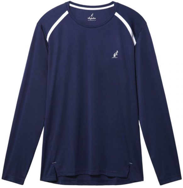 Męski T-Shirt tenisowy Australian Ace Logo Long Sleeve T-Shirt - blue cosmo