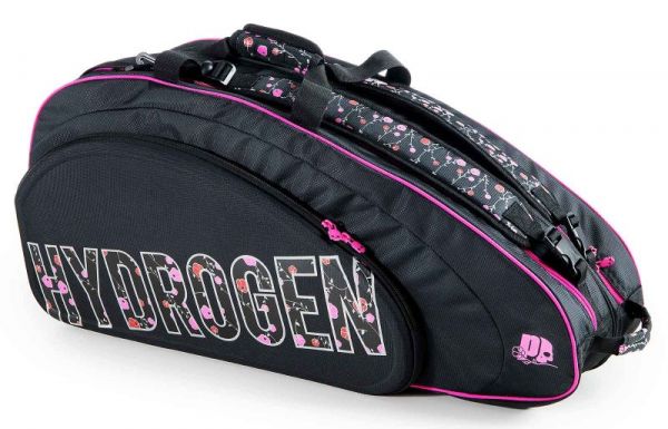 Bolsa de tenis Prince by Hydrogen Lady Mary Racquet Bag - black/fuchsia