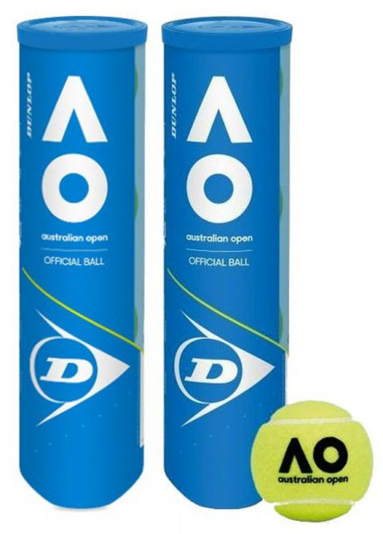 Piłki tenisowe Dunlop Australian Open Special Offer 2 x 4B