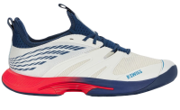 Męskie buty tenisowe K-Swiss Speed Trac - blanc de blanc/blue opal/lollipop Męskie buty tenisowe K-Swiss Speed Trac - blanc de blanc/blue opal/lollipop