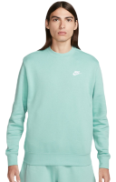Męska bluza tenisowa Nike Swoosh Club Crew - mineral/white